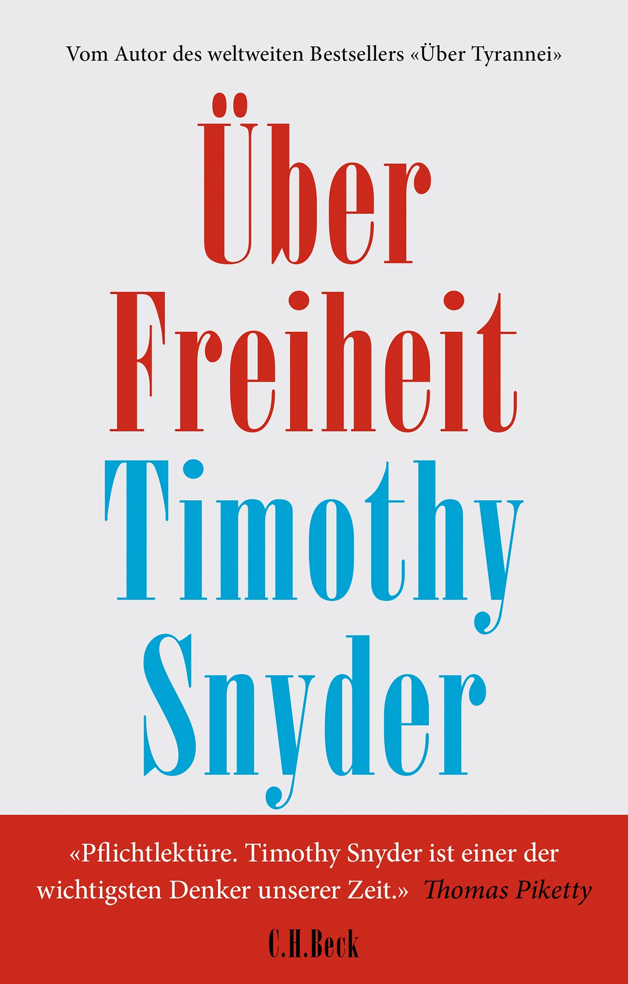 <p style="text-align: center;"><br><strong>Nach "Über Tyrannei" - das neue Buch von Timothy Snyder</strong><br><br>Timothy Snyder erklärt, was Freiheit bedeutet, wie oft sie missverstanden wird und warum sie unsere einzige Chance ist zu überleben.<em><br><br></em>"Pflichtlektüre. Timothy Snyder ist einer der wichtigsten Denker unserer Zeit."<em><br>Thomas Piketty<br><br></em><strong><br></strong>