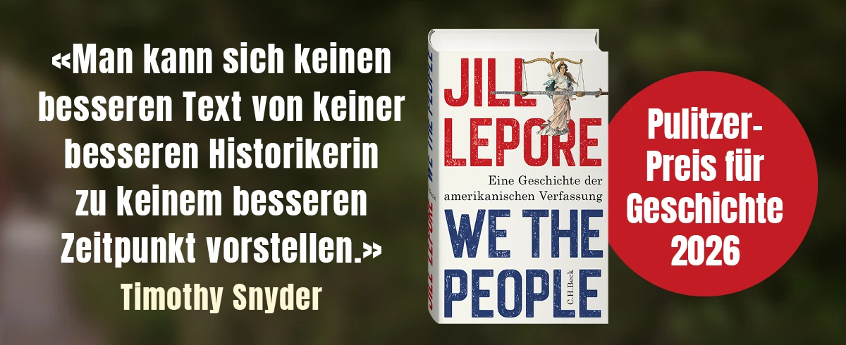 Werbung für das Buch "We the people" von Jill Lepore