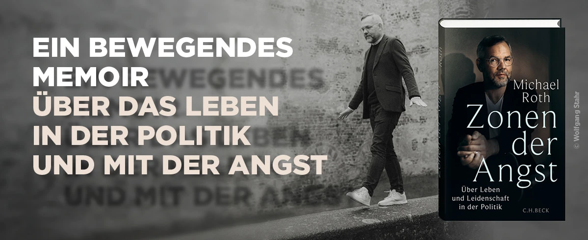 Banner für das Buch "Zonen der Angst" von Michael Roth