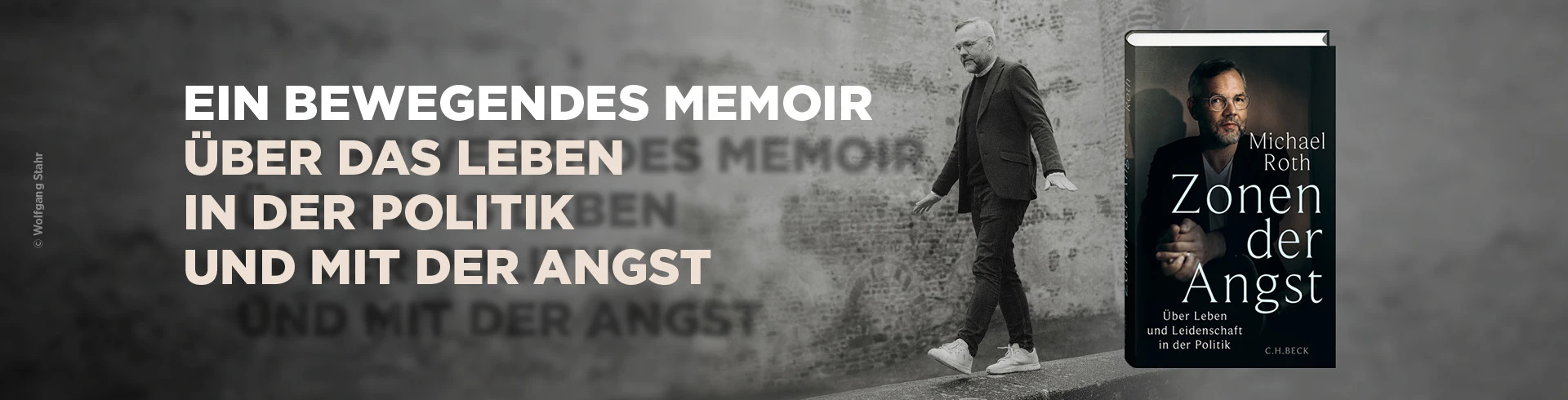 Banner für das Buch "Zonen der Angst" von Michael Roth